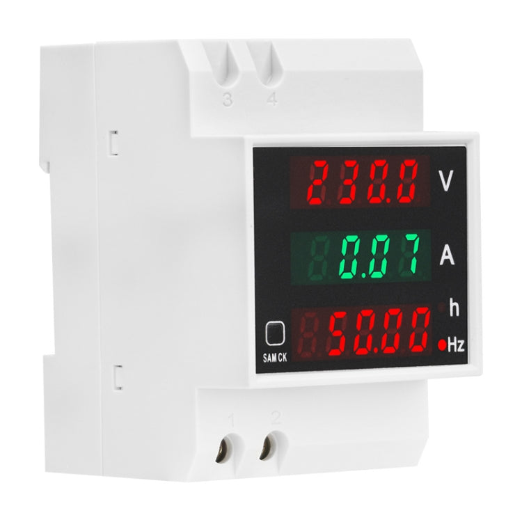 SINOTIMER SDM007 Misuratore digitale con display digitale per frequenza temporale totalizzata corrente CA su guida DIN, SDM007 SINOTIMER SDM007 Misuratore digitale con display digitale per frequenza temporale totalizzata corrente CA su guida DIN, SDM007